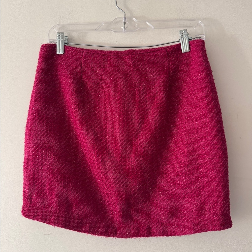 Francesca’s Y2K Tweed Pink‎ Mini Skirt